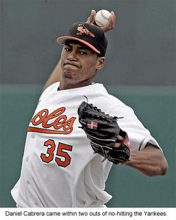 Baltimore Orioles starting pitcher Daniel Cabrera is capable of dominating from time to time.
