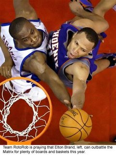 Los Angeles forward Elton Brand was my top choice in this year's draft.