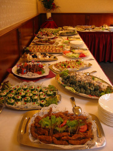 Party recipes buffet food