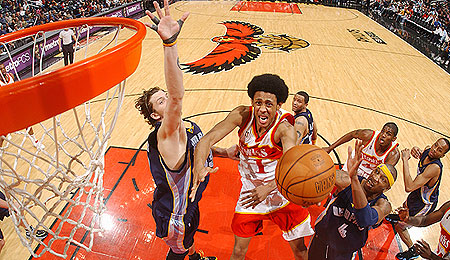Atlanta Hawks swingman Josh Childress had his best night of the year.
