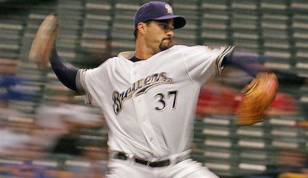 Milwaukee Brewers starting pitcher Jeff Suppan is looking extremely sharp. 