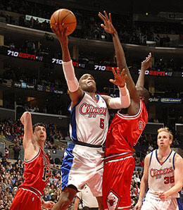Los Angeles Clipper guard Cuttino Mobley is out with a strained groin.