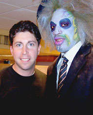No, Beetlejuice isn't one of Steve's clients, but is apparently a good friend.