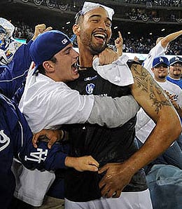 Matt Kemp was the hero again for the Los Angeles Dodgers. Matt Kemp was the hero again for the Los Angeles Dodgers.