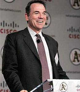 GM Billy Beane of the Oakland A's wasn't happy with Jeremy Bonderman.