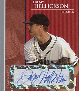 Jeremy Hellickson has been sent down to work on being a reliever for the Tampa Bay Rays.