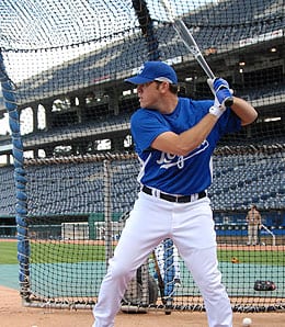 Mike Moustakas is tearing up Triple-A in the Kansas City Royals system.