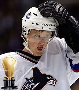 Daniel Sedin led the NHL for the Vancouver Canucks.