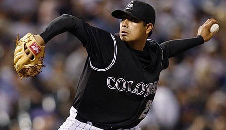 Jorge De La Rosa is progressing from TJS for the Colorado Rockies.