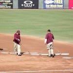 Arizona Fall League 2012029 The grounds crew did a great job keeping the field in tip top shape for all the prospects.